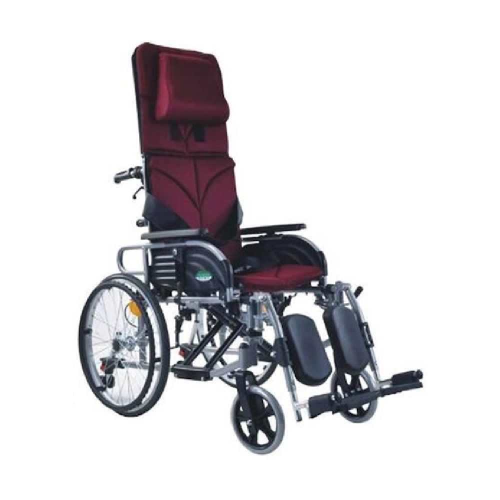 【海夫健康生活館】頤辰億 機械式輪椅 未滅菌 頤辰20吋輪椅 鋁合金/拆手拆腳/仰躺功能(YC-800)