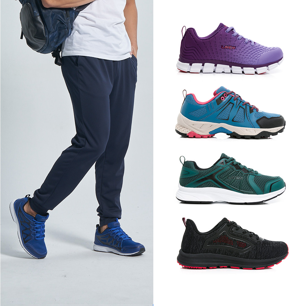 【LA NEW】安底防滑/優纖淨系列 輕量慢跑鞋(男/多款)