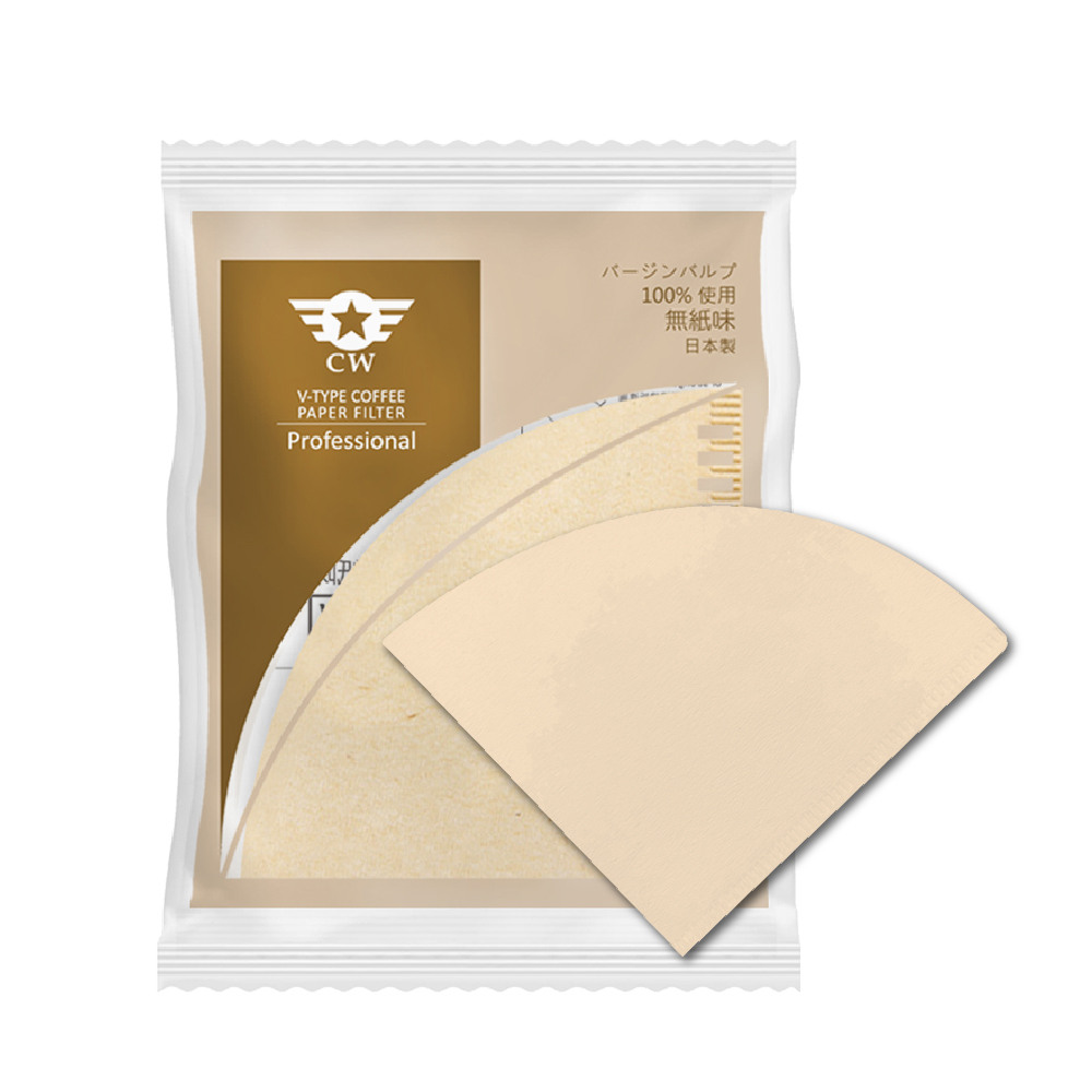 【CW】哈利歐 02系列 無漂白錐形濾紙100入(無漂白錐形濾紙)