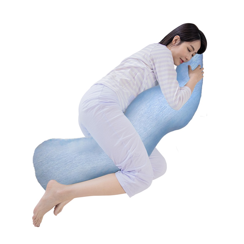 【日本旭川】AIRFit氧活力勁涼長型多功能側睡枕1入(親膚 透氣 支撐 抱枕 可水洗 輔助枕 感謝伊正真心推薦)