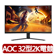 【AOC】CQ32G4E HDR曲面電競螢幕(32型/2K/180Hz/0.5ms/VA)
