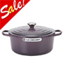 【法國 Le Creuset】新款圓形鑄鐵鍋 24cm 4.2L 黑醋栗 法國製(湯鍋 燉鍋 炒鍋)