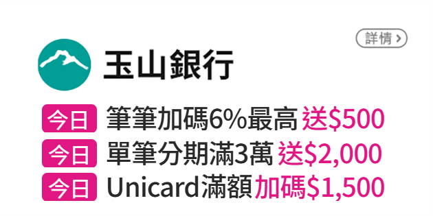 銀行優惠活動