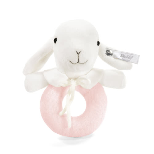 【STEIFF德國金耳釦泰迪熊】Lamb Grip Toy 13cm(北鼻頂級精品 手搖鈴)