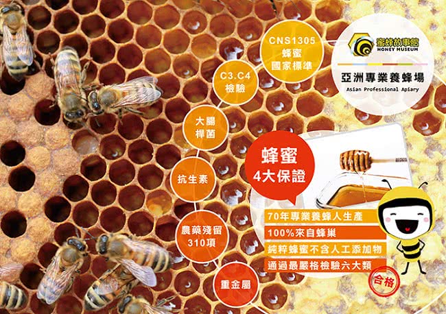 【蜜蜂故事館】台灣嚴選特賞龍眼花蜜(700g×3瓶)