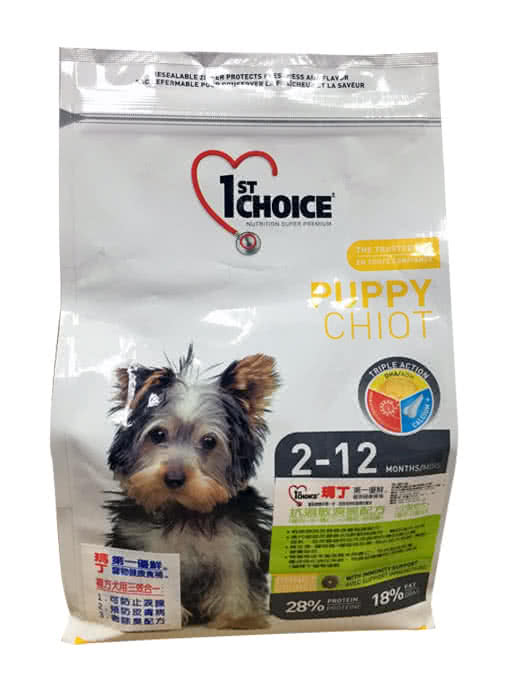 【瑪丁1st Choice】第一優鮮 小型幼犬 抗過敏淚痕 雞肉配方 甜甜圈小顆粒(6磅)