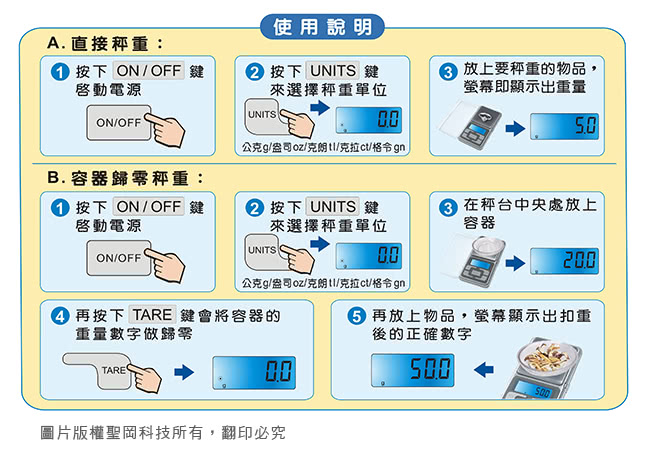 【Dr.AV】迷你藍光 電子秤(PT-100)