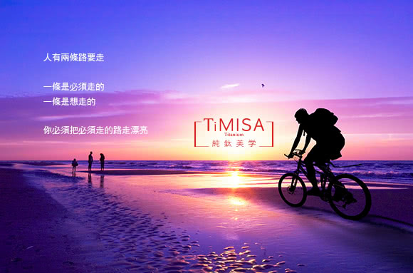 【TiMISA】永恆真愛 純鈦鍺手鍊(細版-金色)