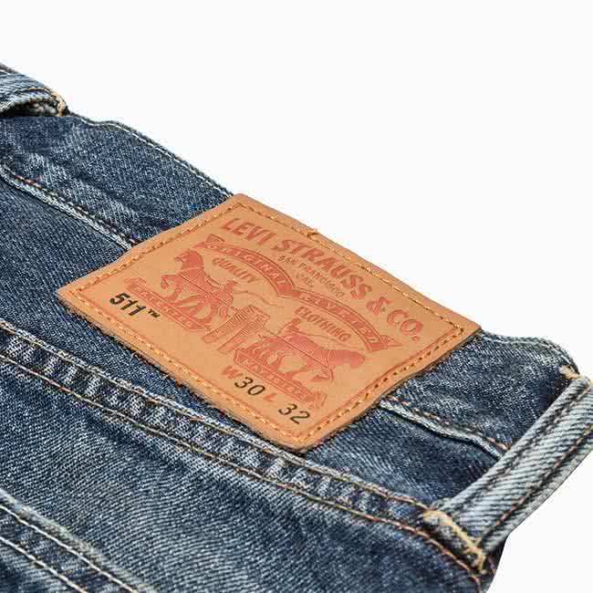 【Levis】511 修身窄管丹寧牛仔褲 破壞 縫紉 重磅 海報款