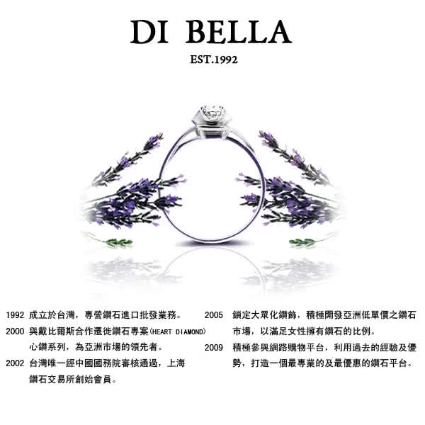 【DI BELLA】耀眼時刻天然鑽石墜鍊(3分)