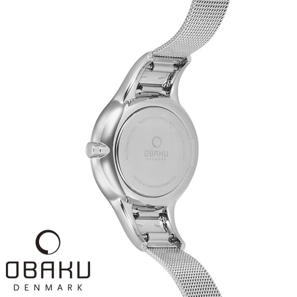 【OBAKU】鳴響時刻時尚米蘭帶腕錶(V165LXCIMC)