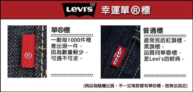 【Levis】511 低腰窄管牛仔褲 / 無彈性 / 重磅