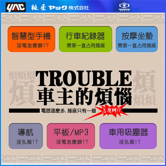 【YAC】可90度調整LED冷光三孔插座 PZ-737(luxgen納智捷 hyundai現代 honda本田 MAZDA馬自達 toyota 豐田)