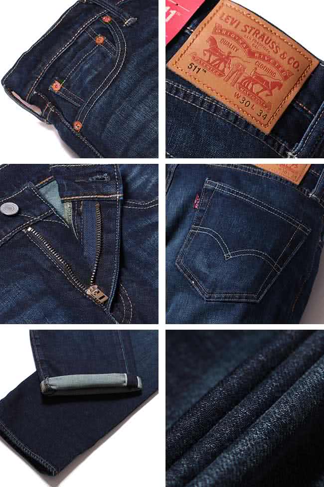 【Levis】511 修身窄管丹寧牛仔褲 / 赤耳 / 1%彈性纖維