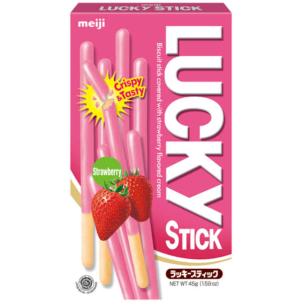 【明治】Lucky草莓棒 45g(Lucky)