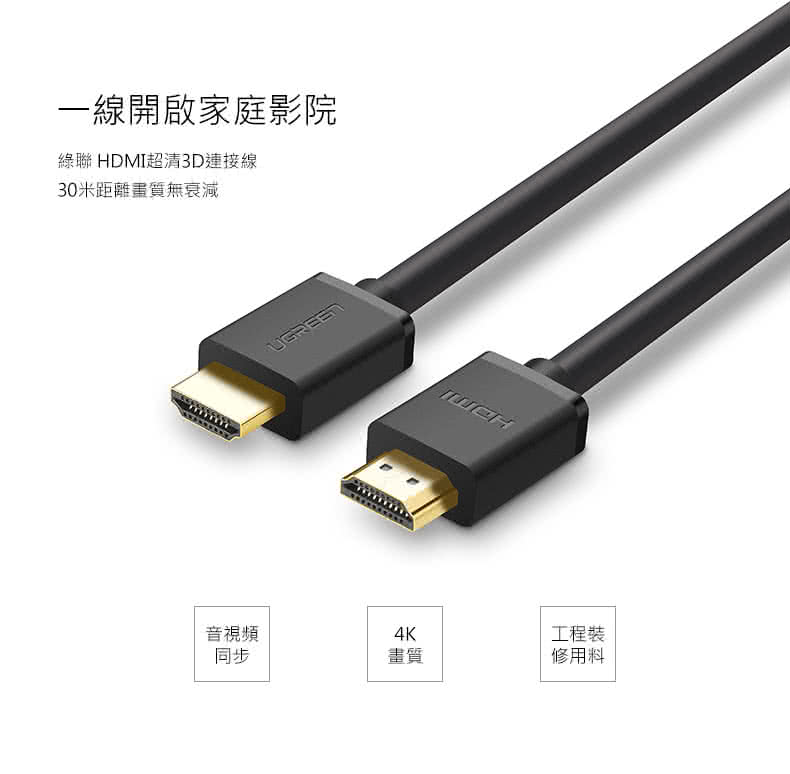 【綠聯】5M HDMI高清線