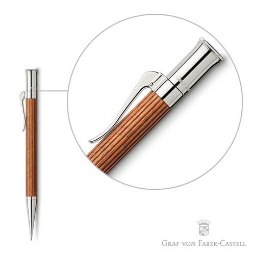 【GRAF VON FABER-CASTELL】鍍白金巴西蘇木 自動鉛筆(經典系列)