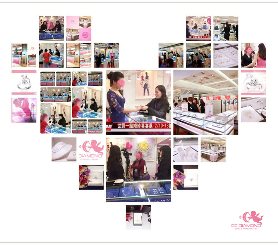 【CC Diamond】30分 獨家設計款 山茶花鑽墜(30分鑽墜)