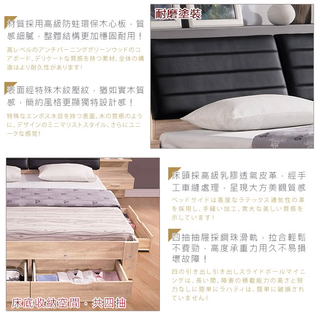 Boden 盧斯卡6尺雙人加大床組 床頭 抽屜床底 不含床墊 Momo購物網 Boden 盧斯卡6尺雙人加大床組 床頭 抽屜床底 不含床墊 Momo購物網