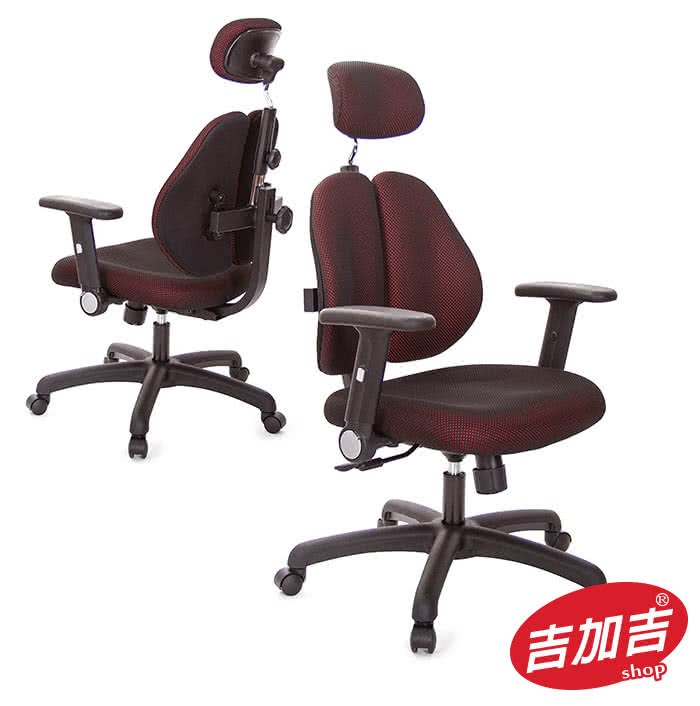Gxg 人體工學雙背椅升降扶手 Tw 2994 Ea5 Momo購物網