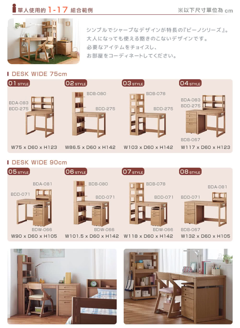 一單人使用的 117 組合範例