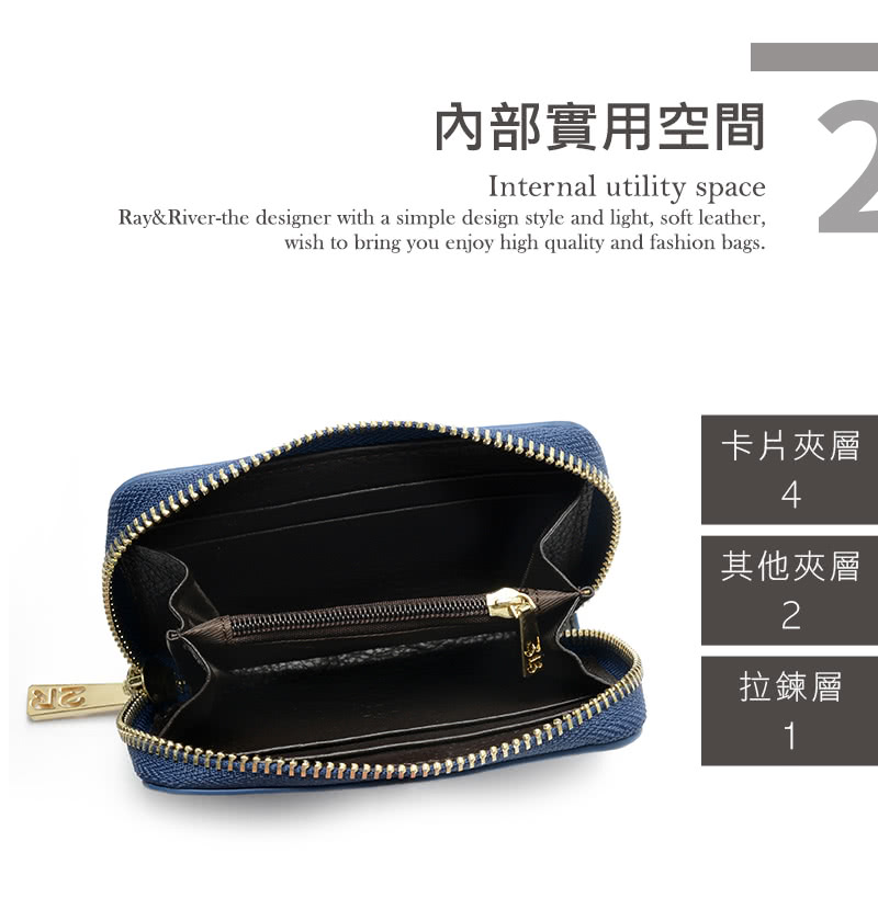內部實用空間 卡片夾層 其他夾層 拉鍊層 