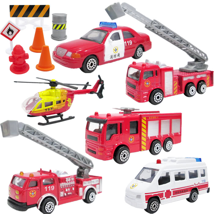 Tdl 消防車玩具組玩具車小汽車模型玩具組6入 Momo購物網 Tdl 消防車玩具組玩具車小汽車模型玩具組6入 Momo購物網