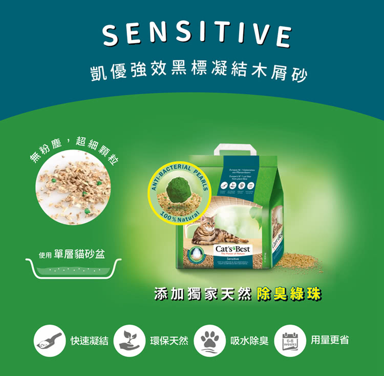 凱優強效黑標凝結木屑砂
