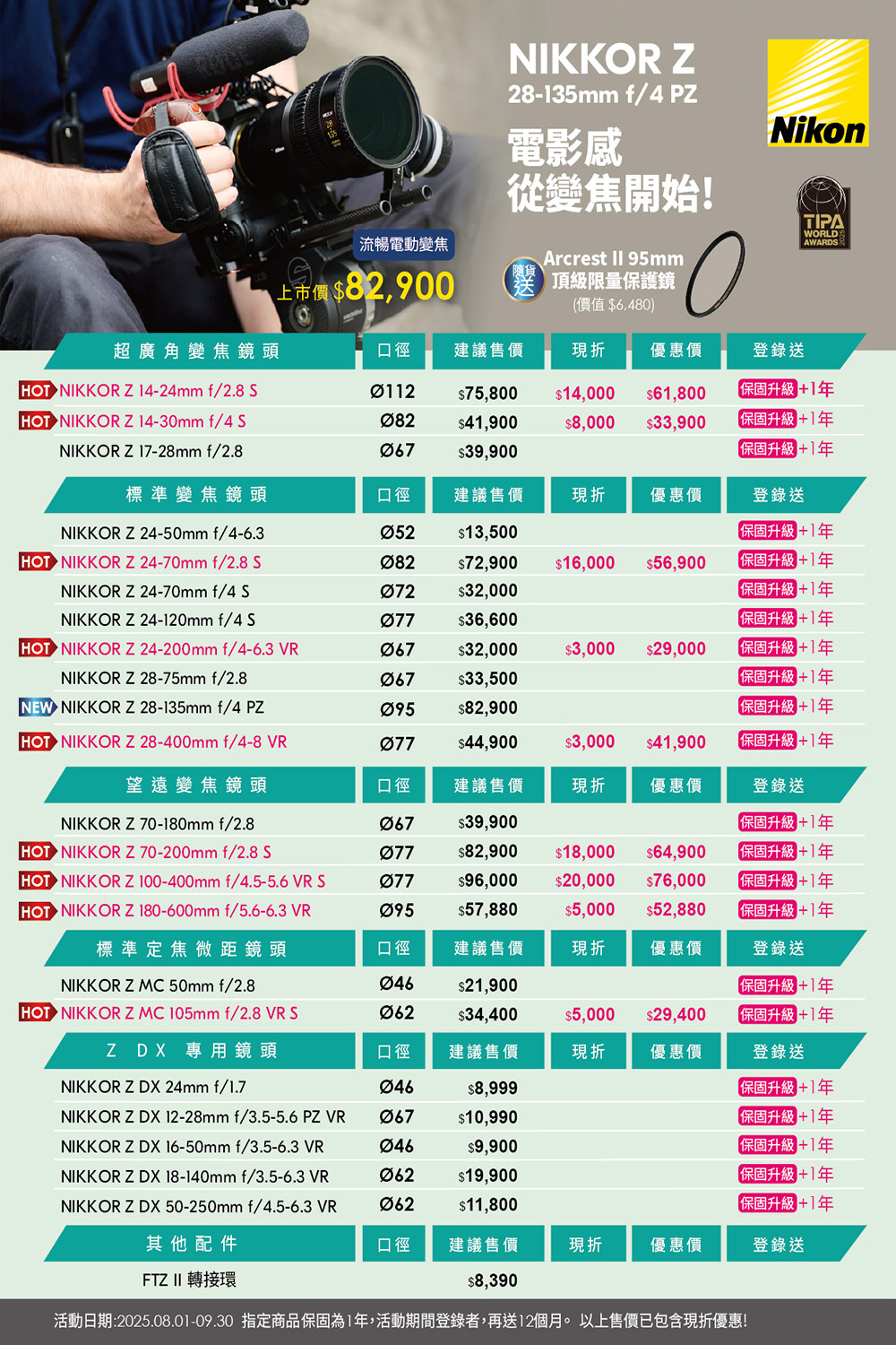 Nikon尼康 Z 600mm F/6.3 VR S - 詳情3