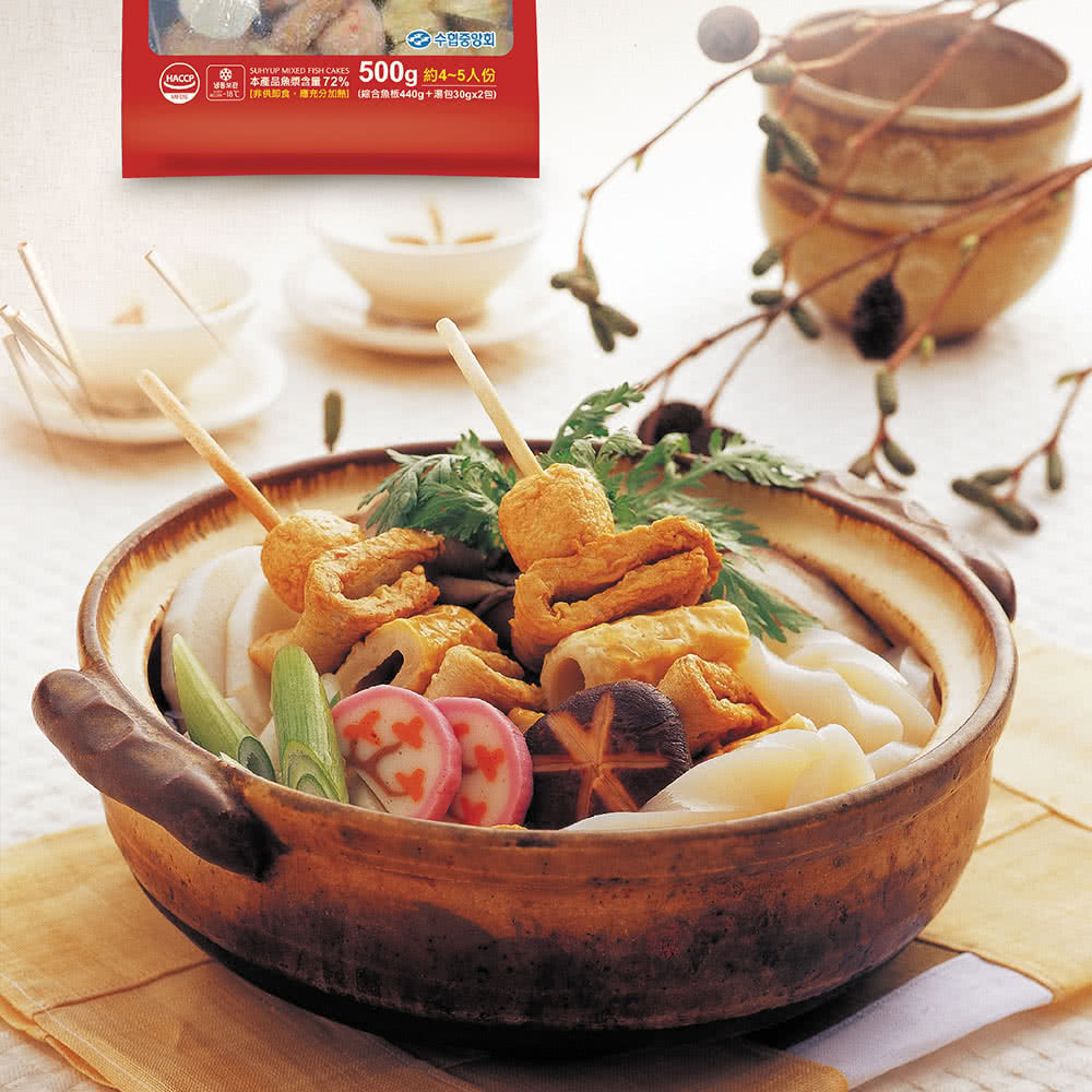 韓國水協 綜合魚板湯包500g 62 高含量魚漿成分 Momo購物網