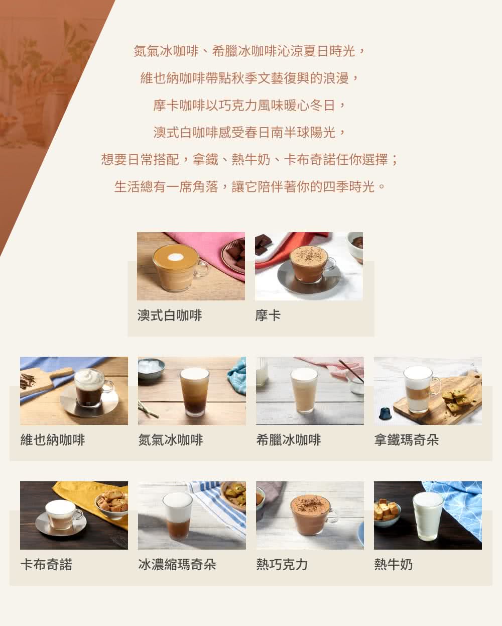 æ³è¦æ¥å¸¸æ­é,æ¿éµãç±çå¥¶ãå¡å¸å¥è«¾ä»»ä½ é¸æ