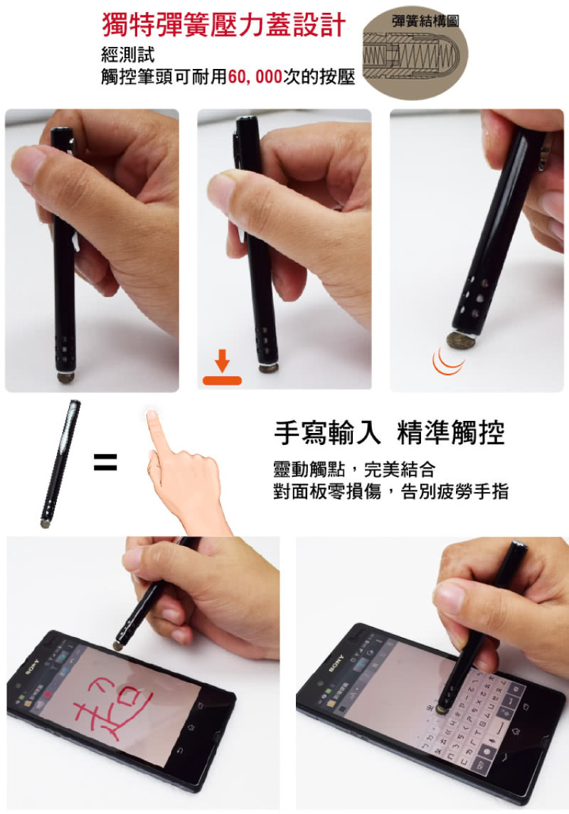 è§¸æ§ç­é ­å¯èç¨60,000æ¬¡çæå£