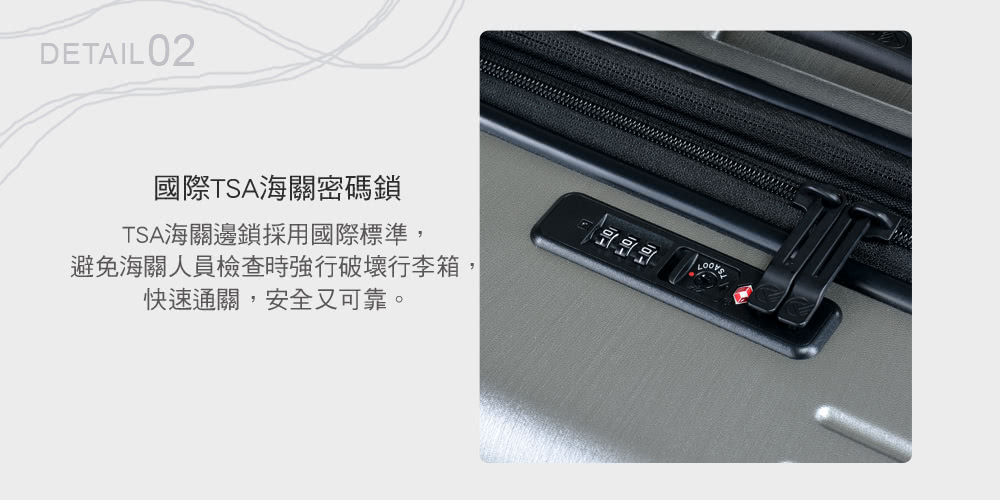 åéTSAæµ·éå¯ç¢¼é TSAæµ·éééæ¡ç¨åéæ¨æº, é¿åæµ·éäººå¡æª¢æ¥æå¼·è¡ç ´å£è¡æç®±, å¿«ééé,å®å¨åå¯é ã 