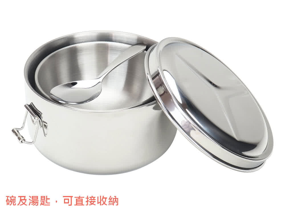 碗及湯匙,可直接收納 