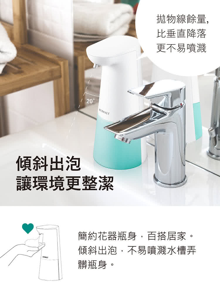 Fuwaly 微笑泡泡給皂機 洗手機 3色可選 給皂機慕斯洗手禮物洗碗衛浴 Momo購物網