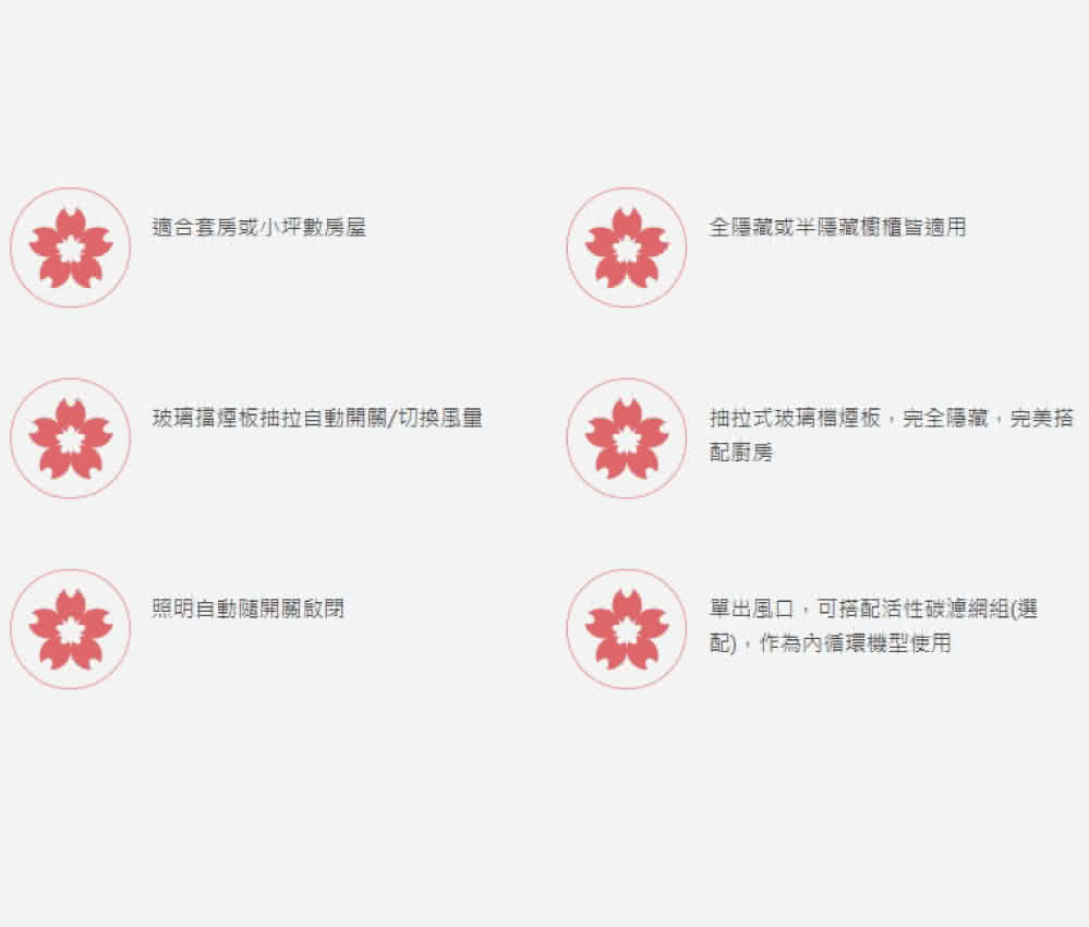 抽拉式玻璃檔煙板,完全隱藏,完美搭