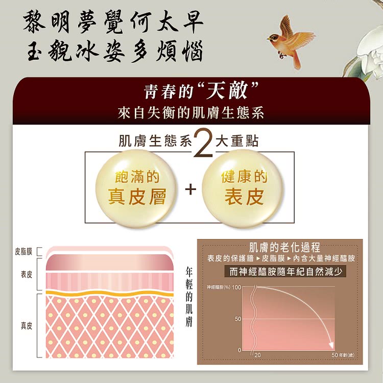 表皮的保護牆皮脂膜 內含大量神經醯胺