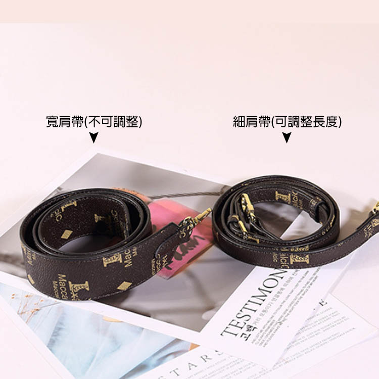 寬肩帶(不可調整)Macca細肩帶(可調整長度)TESTIMON    E