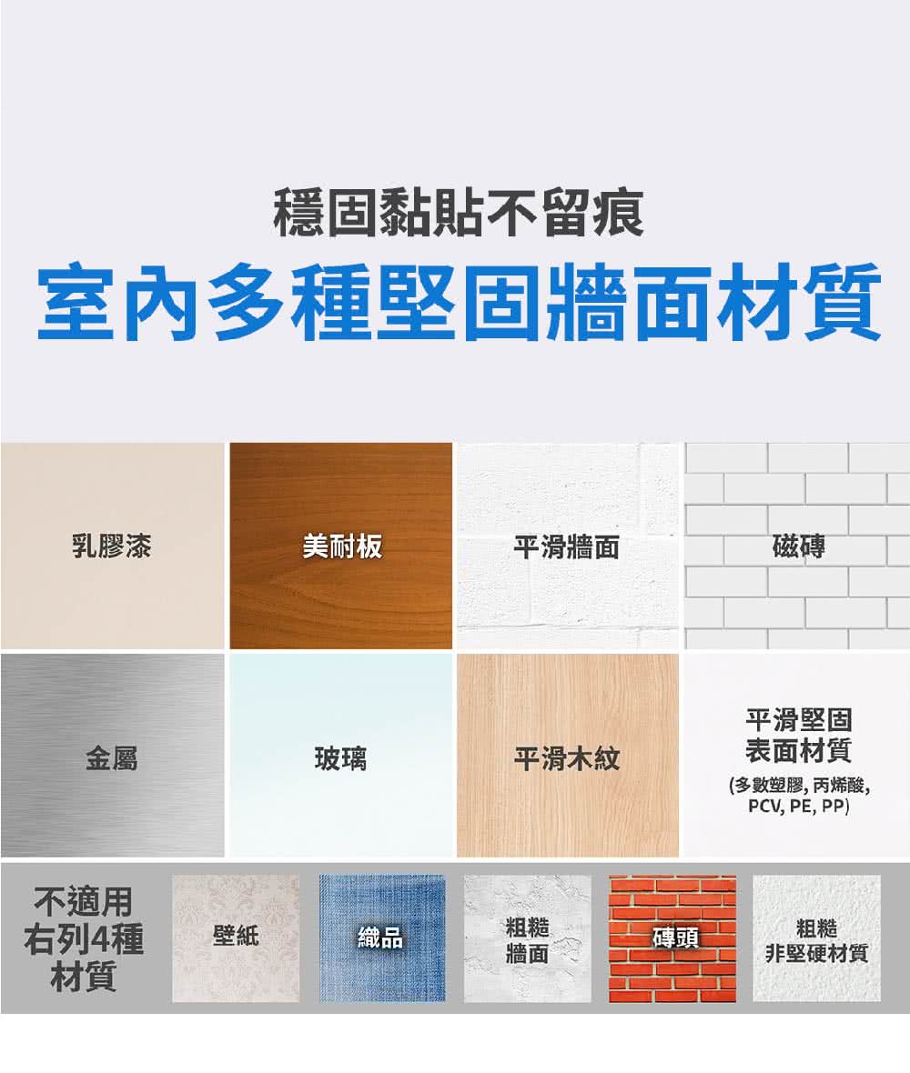室內多種堅固牆面材質