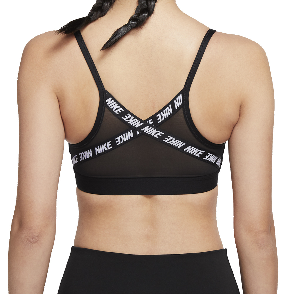 nike performance indy logo bra