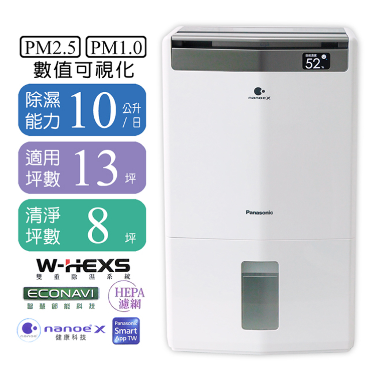 Panasonic 國際牌 10l空氣清淨除濕機 F Y20jh Momo購物網