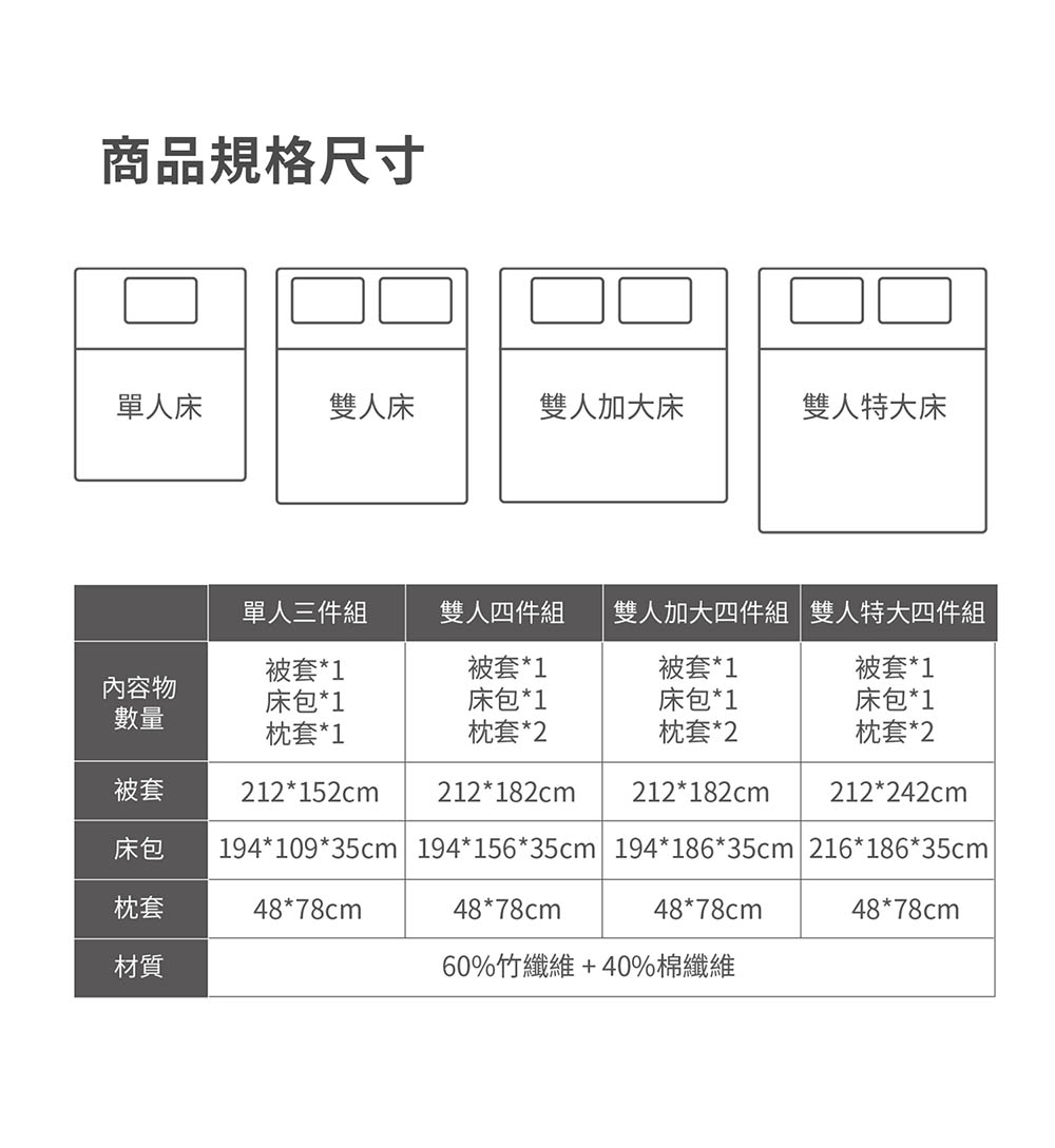 雙人加大四件組雙人特大四件組