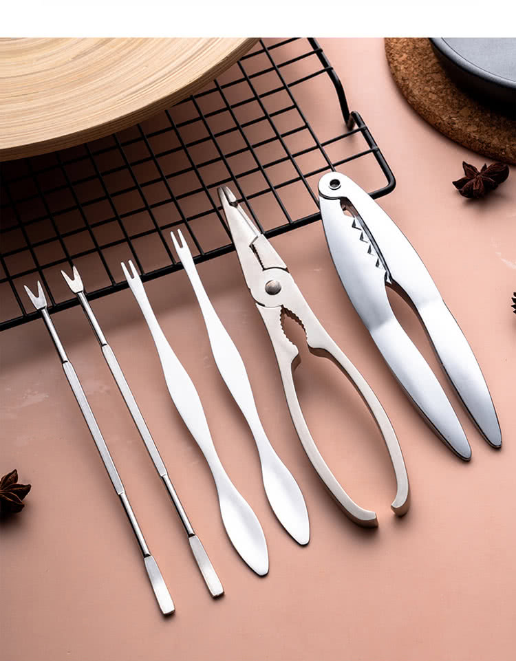 螃蟹龍蝦一套搞定 基礎款蟹夾 用於剪鉗,蟹爪,關節等堅硬部位 