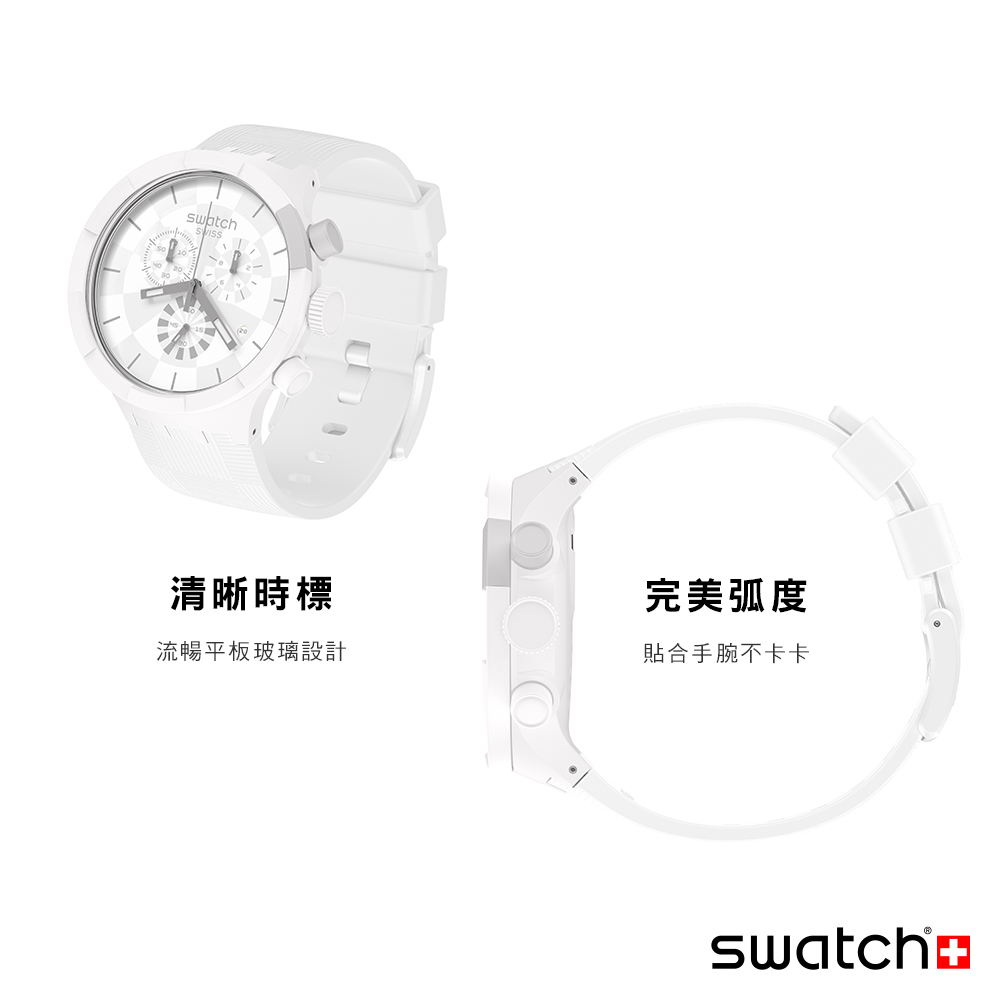 清晰時標 完美弧度 貼合手腕不卡卡 流暢平板玻璃設計 
