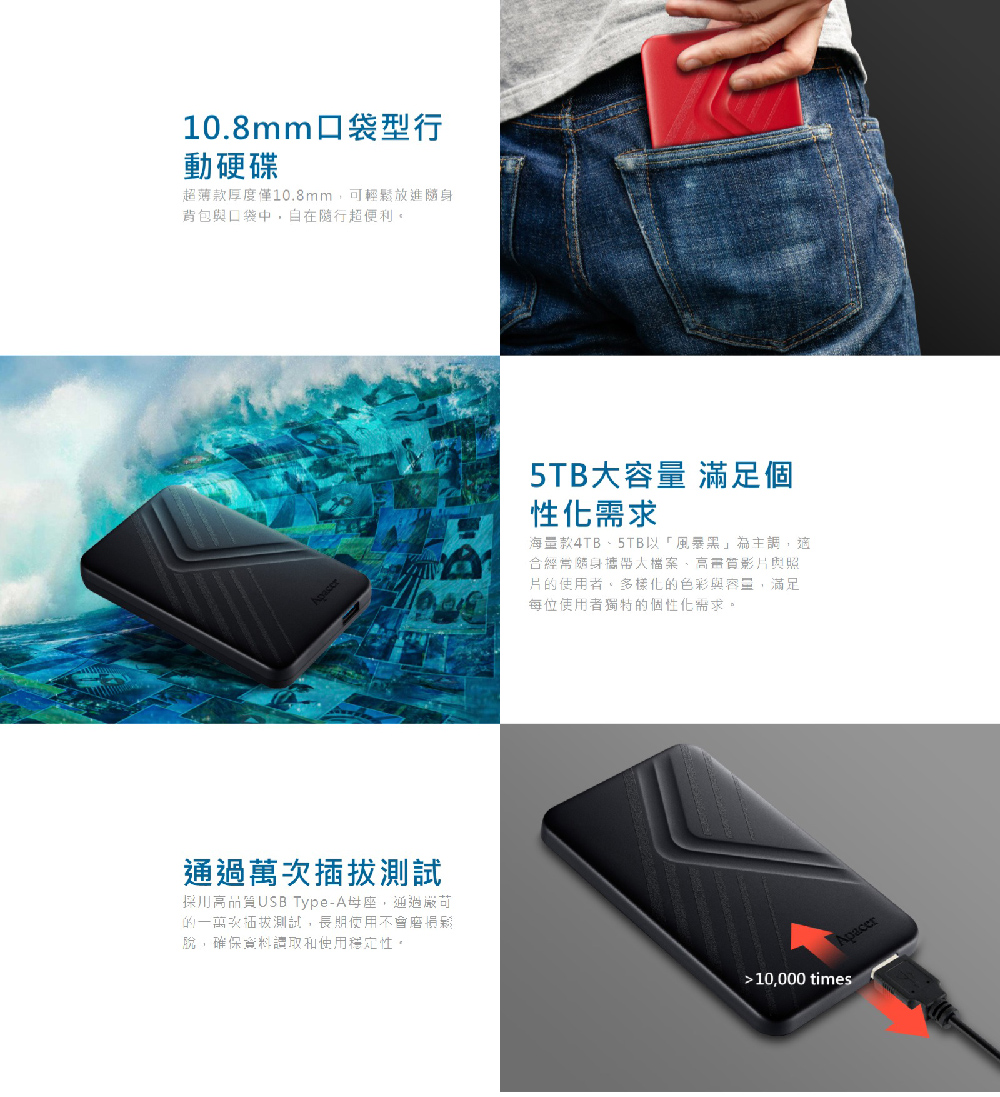 超薄款厚度僅10.8mm,可輕鬆放進隨身