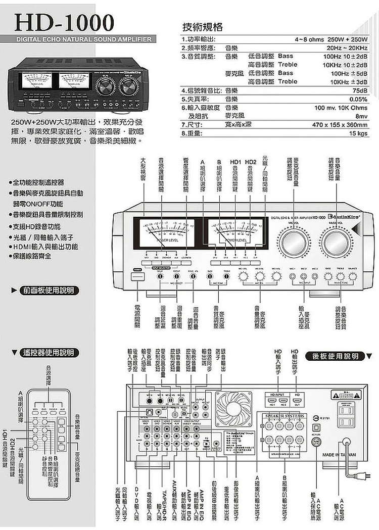 AudioKing HD-1000 - 詳情8
