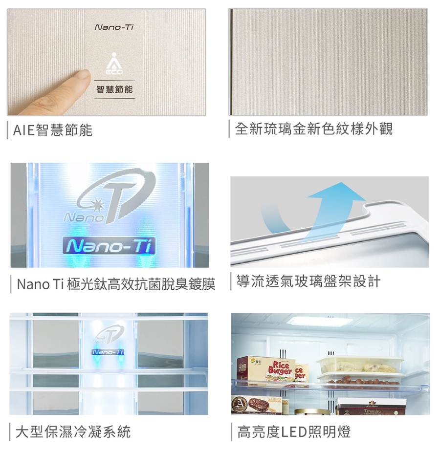 Nano Ti 極光鈦高效抗菌脫臭鍍膜 導流透氣玻璃盤架設計