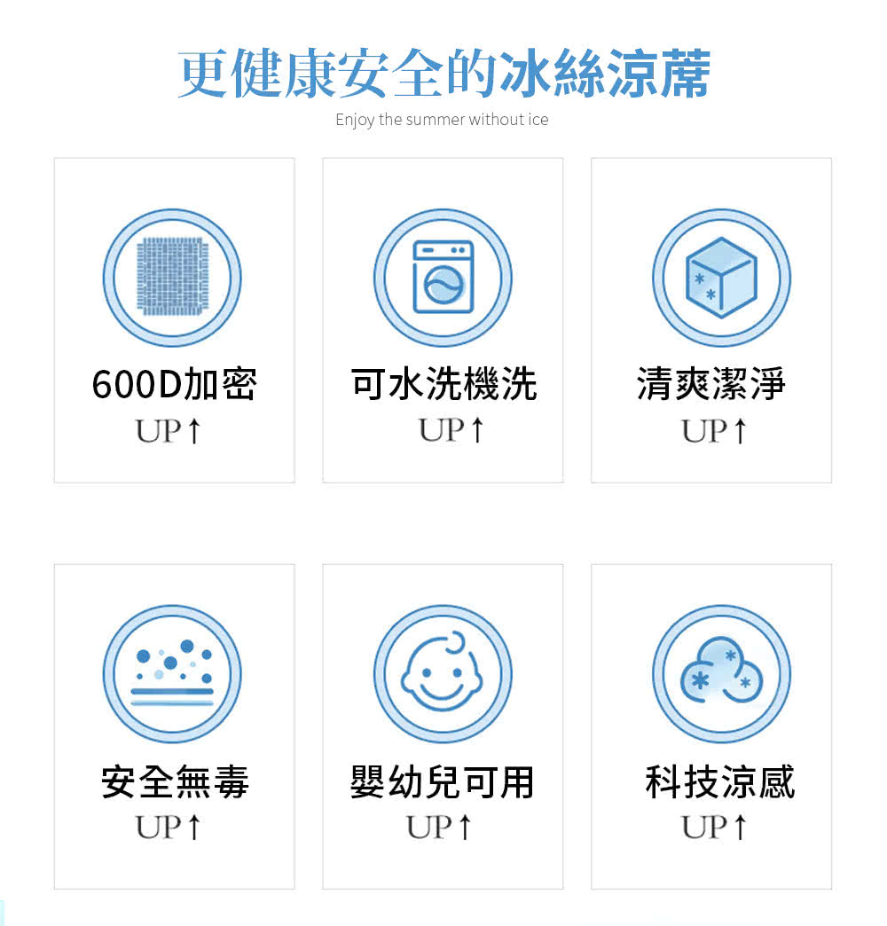 更健康安全的冰絲涼蓆