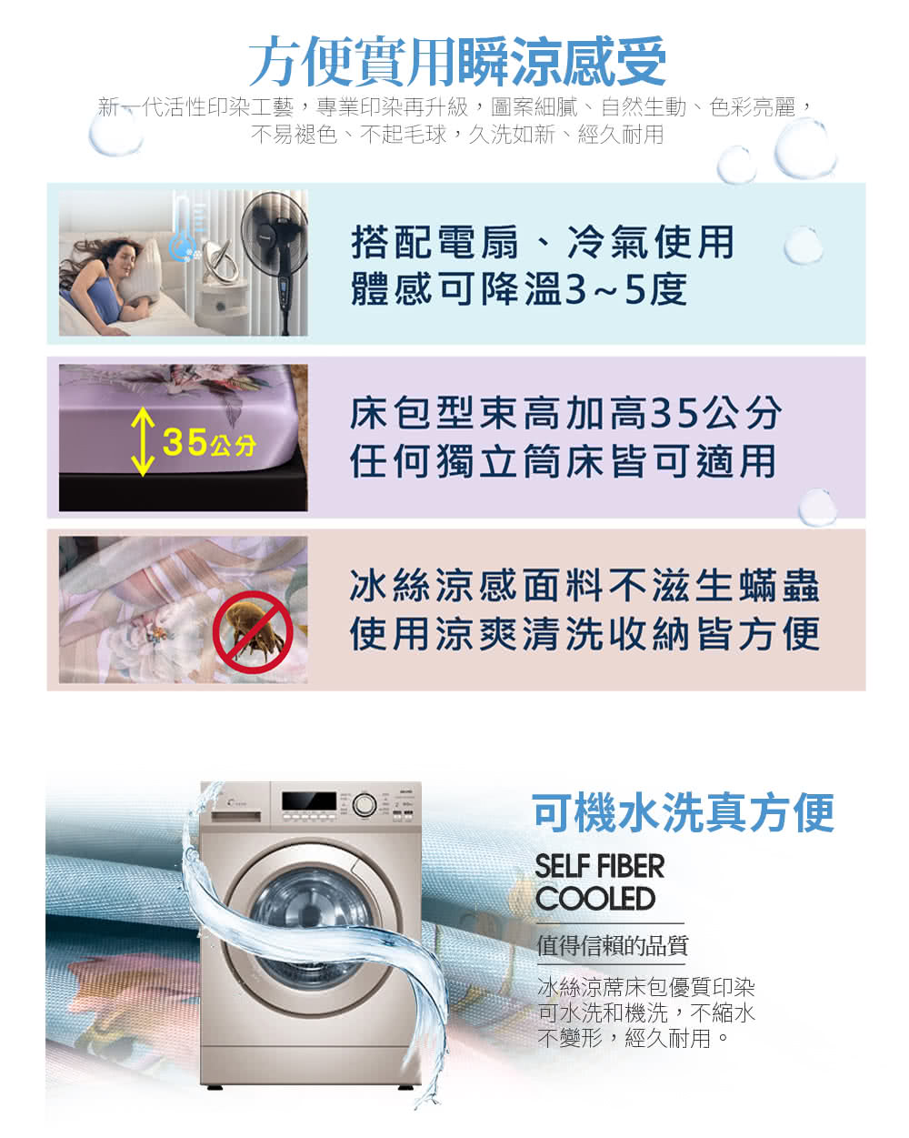 新一代活性印染工藝,專業印染再升級,圖案細膩、自然生動、色彩亮麗,
