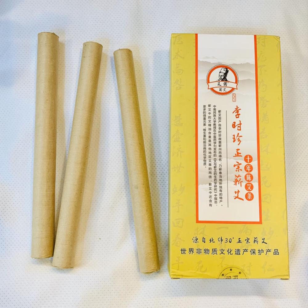Skip 四季織 李時珍正宗蘄艾 原木灸器 一套組合 艾草條 Momo購物網